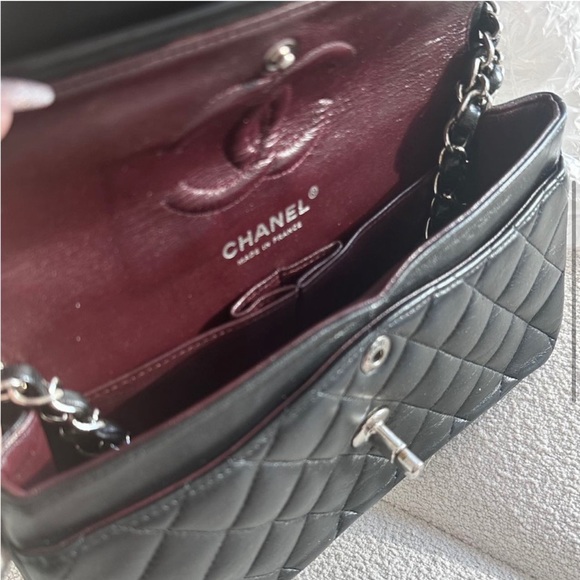 Chanel Small Classic Double Flap Black Lambskin SHW - Picture 5 of 13